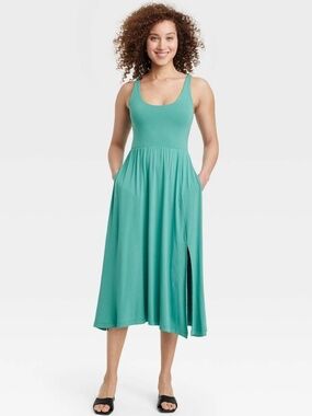 A New Day - Teal Jersey Ballet Dress - New!